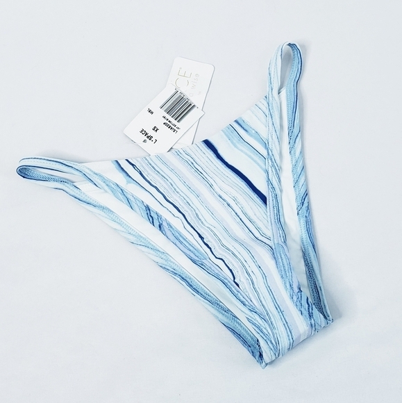 NWT L*Space Jay Bottom Bitsy Bikini Bottom Blue Marble XS - Picture 3 of 8